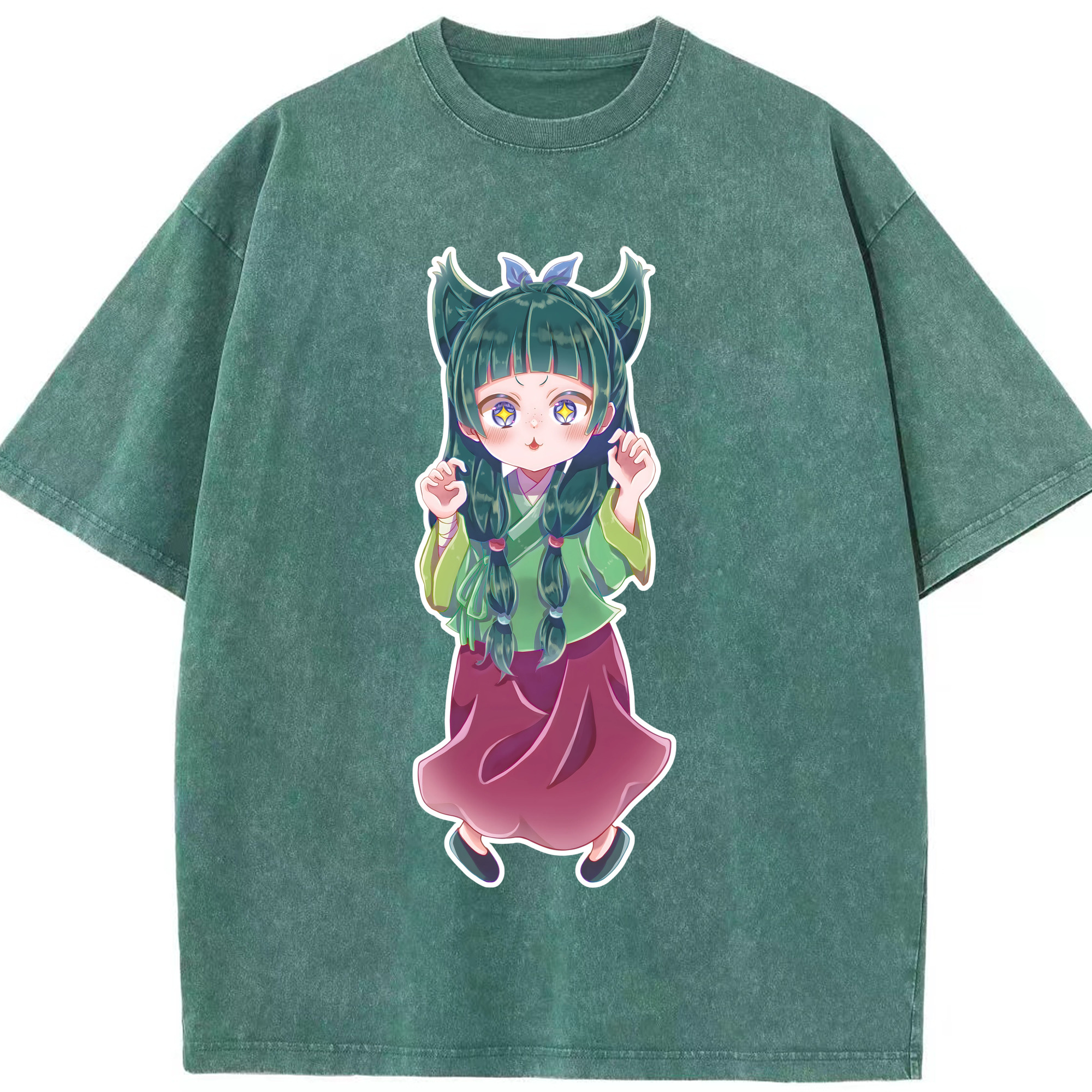（画像用） 薬屋のひとりごと The Apothecary Diaries 綿100% ヴィンテージ風 半袖Tシャツ（フロントプリント）